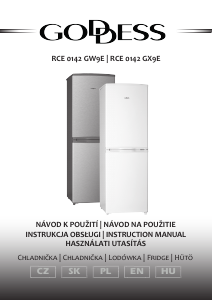 Manual Goddess RCE0142GX9E Fridge-Freezer