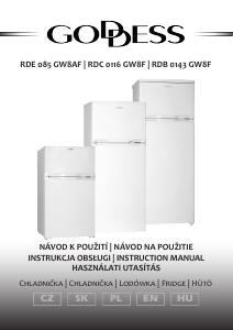 Manual Goddess RDB0143GW8F Fridge-Freezer