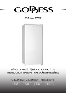 Manual Goddess RSD0124GW8F Refrigerator