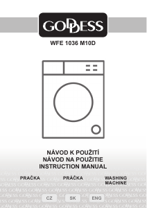 Manual Goddess WFE 1036M10D Washing Machine