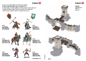 Instrukcja Schleich set 42102 Eldrador Wielki zamek rycerski