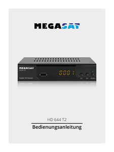 Handleiding Megasat HD 644 T2 Digitale ontvanger