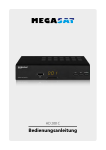 Bedienungsanleitung Megasat HD 200 C Digital-receiver