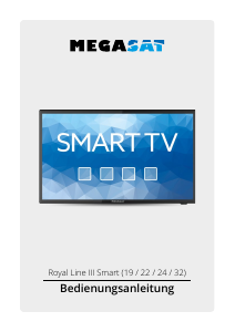 Manual Megasat Royal Line III 22 Smart LED Television