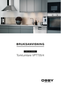 Bruksanvisning Osby VPTT8V4 Torktumlare