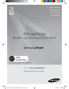 Bruksanvisning Samsung AR09FSFKBWTNEE Smart Klimaanlegg