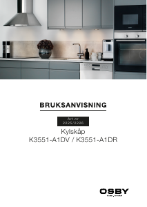 Bruksanvisning Osby K3551-A1DV Kylskåp