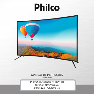 Manual Philco PH55A17DSGWA Televisor LED