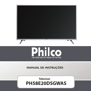 Manual Philco PH58E20DSGWAS Televisor LED