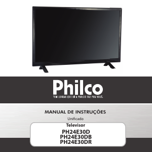 Manual Philco PH24E30DR Televisor LED