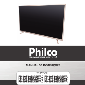 Manual Philco PH49F30DSGWA Televisor LED
