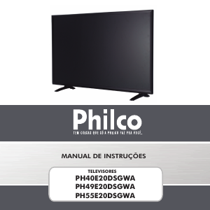 Manual Philco PH55E20DSGWA Televisor LED
