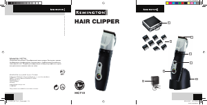 Manual Remington HC710 Aparador de cabelo