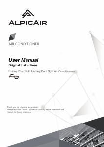 Manual AlpicAir ATMI-36HRDC1 Air Conditioner