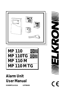 Manual Elkron MP 110 TG Alarm System