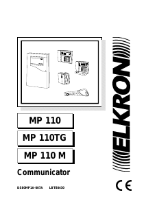 Mode d’emploi Elkron MP 110 TG Système d’alarme