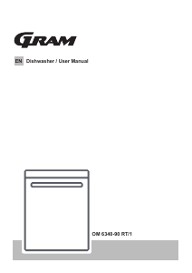Manual Gram OM 6340-90 RT/1 Dishwasher