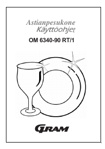 Käyttöohje Gram OM 6340-90 RT/1 Astianpesukone