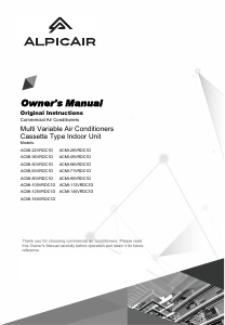 Manual AlpicAir ACMI-160VRDC1D Air Conditioner