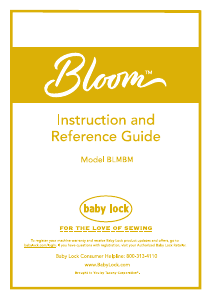 Handleiding Baby Lock BLMBM Bloom Naaimachine