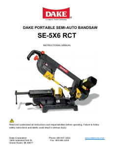 Manual Dake SE-5X6 RCT Band Saw