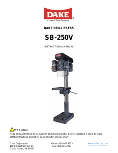 Manual Dake SB-250V Drill Press