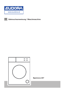 Bedienungsanleitung Eudora Sparnova 247 Waschmaschine