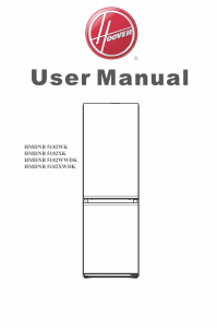 Manual Hoover HMDNB 5182WK Fridge-Freezer