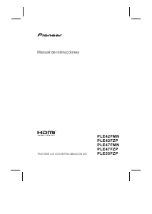 Manual de uso Pioneer PLE42FZP2 Televisor de LED