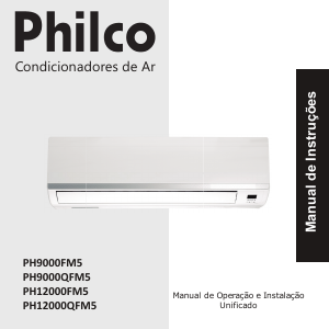 Manual Philco PH12000QFM5 Ar condicionado