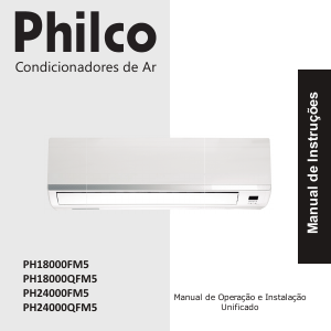 Manual Philco PH24000FM5 Ar condicionado