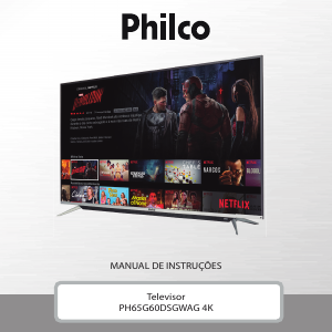 Manual Philco PH65G60DSGWAG Televisor LED