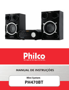 Manual Philco PH470BT Aparelho de som