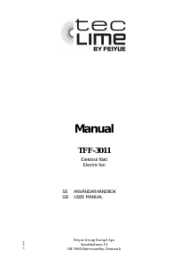 Handleiding TecLime TFF-3011 Ventilator