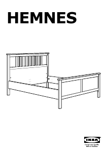 Priročnik IKEA HEMNES (140x200) Posteljni okvir