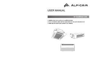 Handleiding AlpicAir AOU-140AHPDC3B Airconditioner