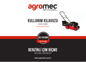 Kullanım kılavuzu Agromec AG-55CBM Çim biçme makinesi