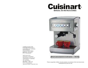 Manual de uso Cuisinart EM-200 Máquina de café espresso