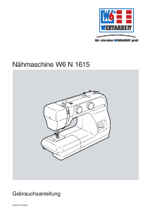 Bedienungsanleitung W6 N 1615 Nähmaschine