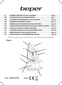 Manual Beper P204CAL200 Iron