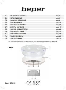 Rokasgrāmata Beper BP.802 Virtuves svari