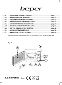 Manual Beper P101FOR001 Cuptor cu microunde