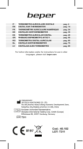 Manual de uso Beper 40.102 Termómetro