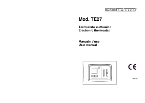 Manuale Orieme TE27 Termostato