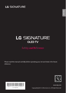 Handleiding LG OLED65R19LA OLED televisie