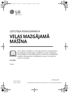 Rokasgrāmata LG F2WN4S6N0 Veļas mašīna