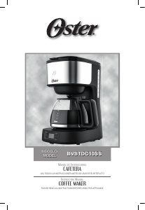 Manual de uso Oster BVSTDC10SS Máquina de café