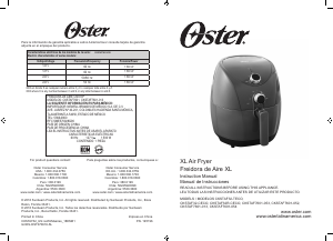 Manual Oster CKSTAF7601 Deep Fryer
