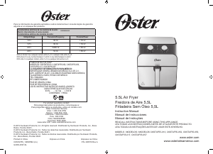Manual de uso Oster CKSTAF55 Freidora