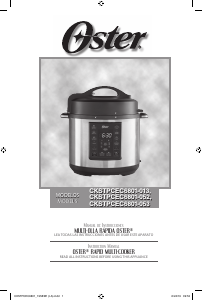 Manual Oster CKSTPCEC6801 Multi Cooker